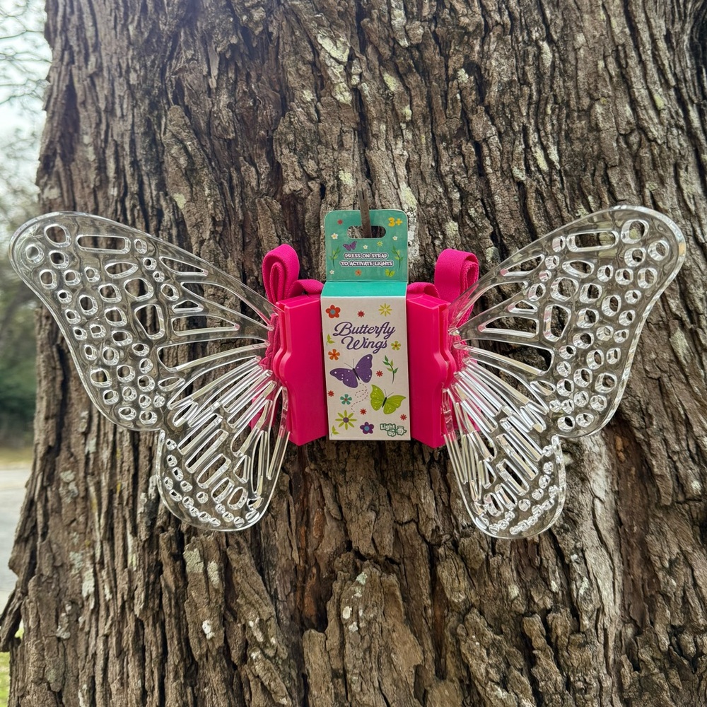 Light Up Butterfly Wings with Pink Straps 🆕